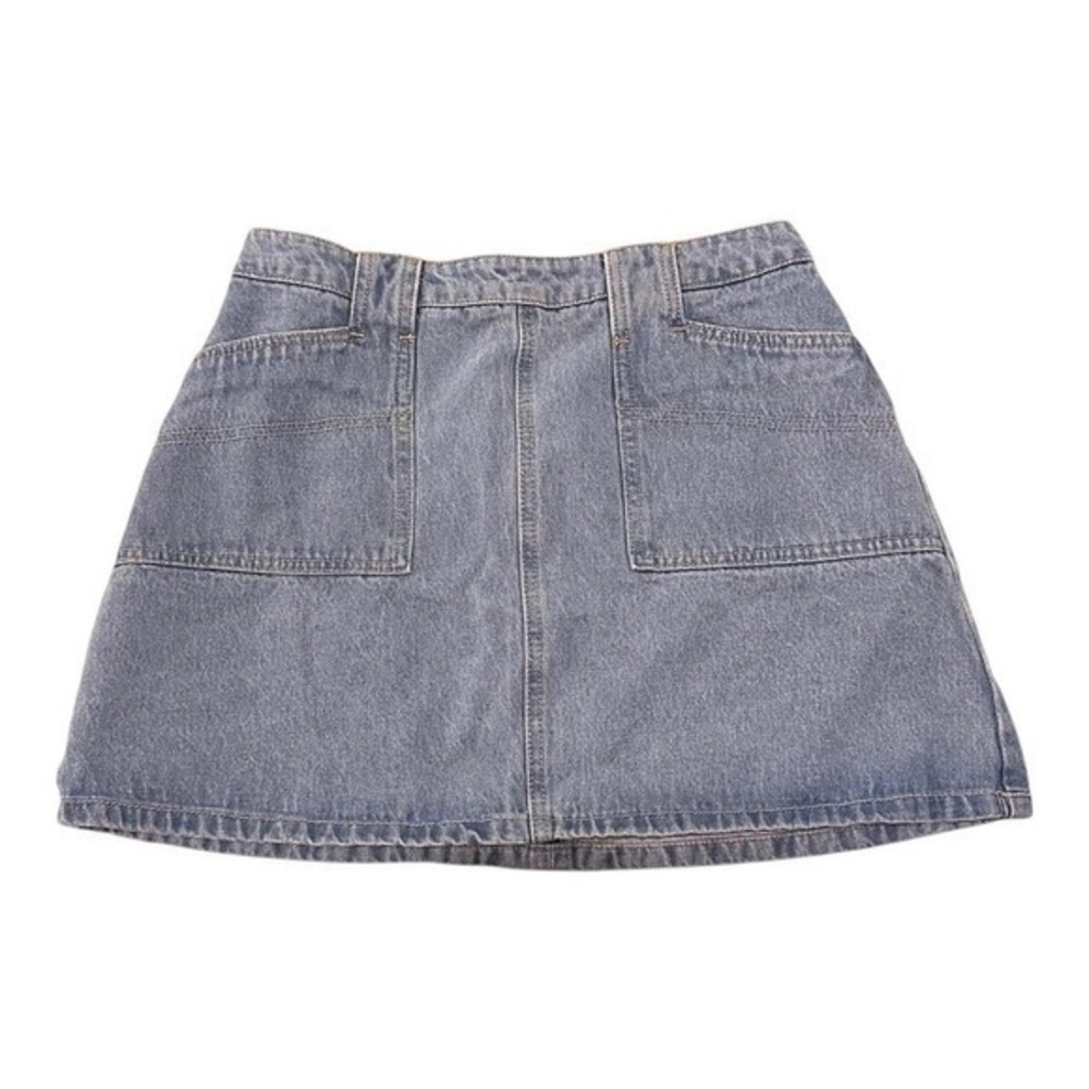 Vintage Light Wash Denim Mini Skirt